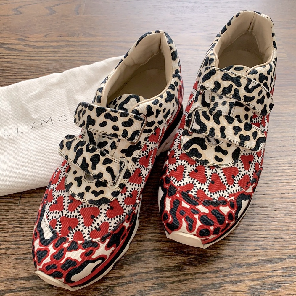 Stella McCartney canvas printed sneakers